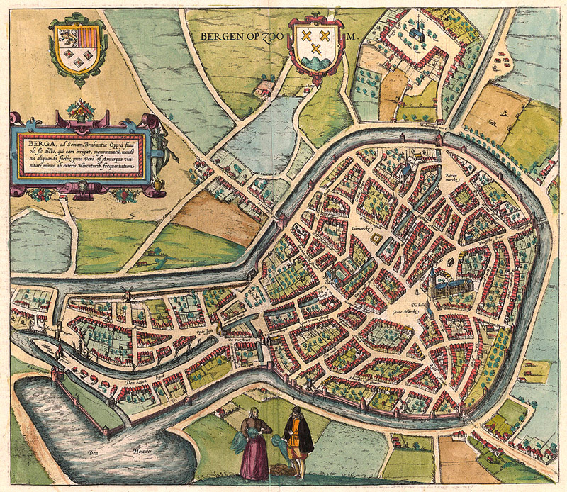 Bergen op Zoom 1588 Braun & Hogenberg